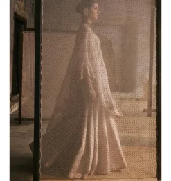 Dupion Dori Work Cape And Sharara Set