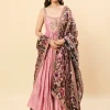 Dusky Pink Hydari Anarkali Set