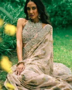 Dusty Pink Lisa Sari Set