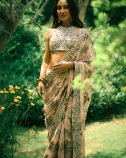 Dusty Pink Lisa Sari Set