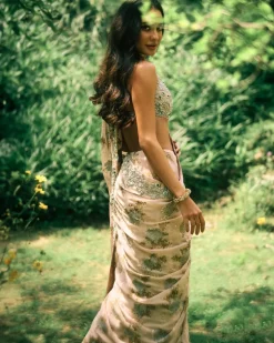 Dusty Pink Lisa Sari Set