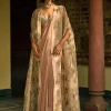 Dusty Pink Sylvia Cape And Sari Set