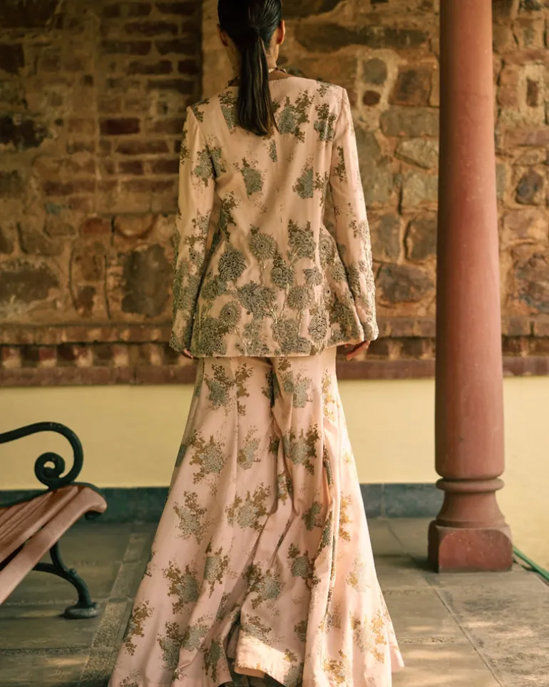 Dusty Pink Sylvia Jacket And Pants Set