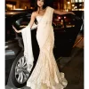Embellished Ivory Pre-Drape Sari Set