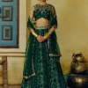 Emerald Green Bandhej Lehenga Set