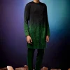 Emerald Ombre Swirl Kurta Set