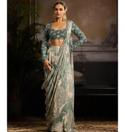 Emerald Sands Skirt Sari Set