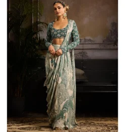 Emerald Sands Skirt Sari Set