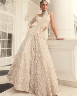 Emma Ivory Embroidered Lehenga Set