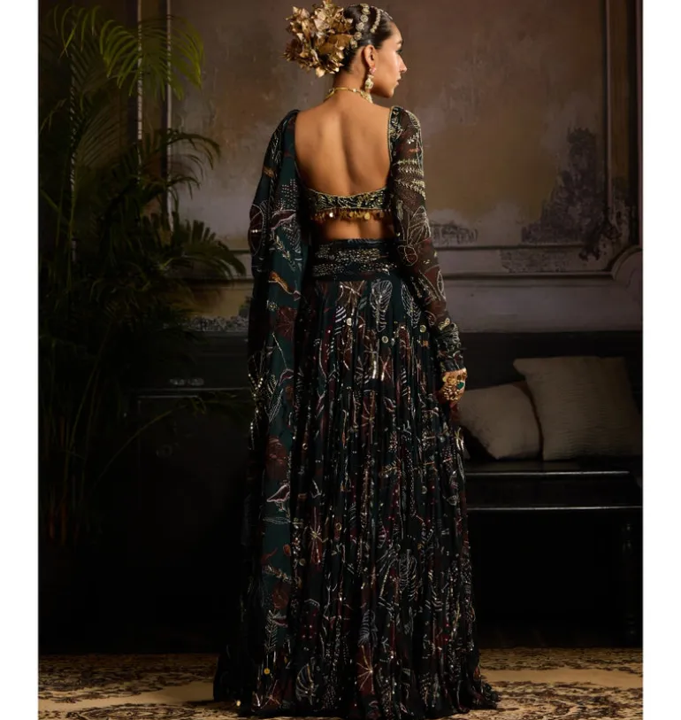 Enchanted Evergreen Lehenga Set