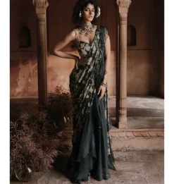 Enchanting Habitat Printed Sari Set