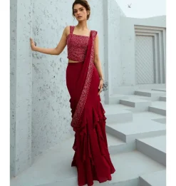 Estelle Corset Pre Drape Sari Set
