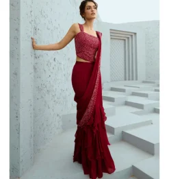 Estelle Corset Pre Drape Sari Set