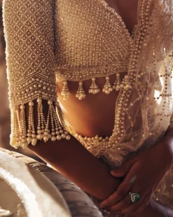 Falaknuma Ivory Pearl Lehenga Set