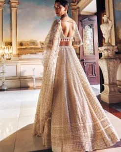 Falaknuma Ivory Pearl Lehenga Set