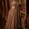 Falaknuma Mustard Tissue Lehenga Set
