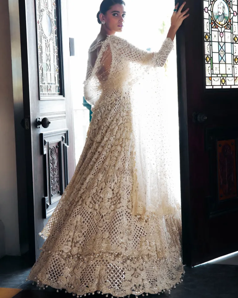 Falaknuma Pearl Jacket Lehenga Set