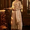 Falaknuma Powder Peach Gota Patti Kurta Set