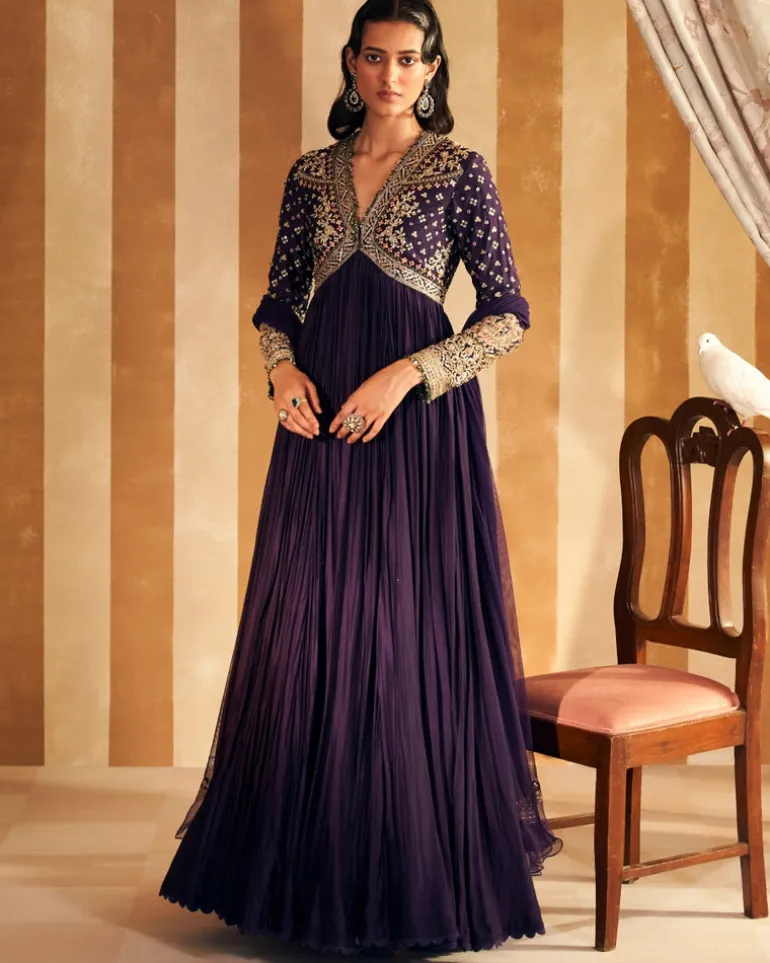 Fanon Anarkali Set