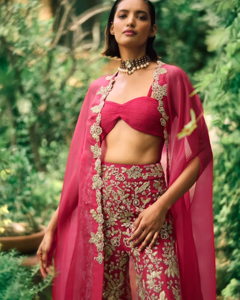 Farasha Cape And Pants Set