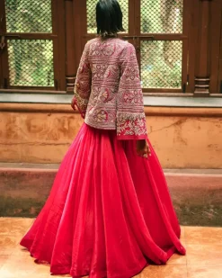 Farasha Pink Jacket Set