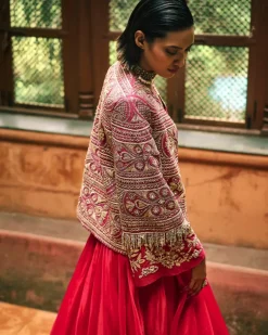 Farasha Pink Jacket Set