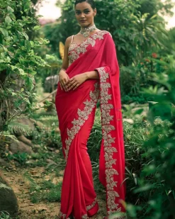 Farasha Pink Sari Set