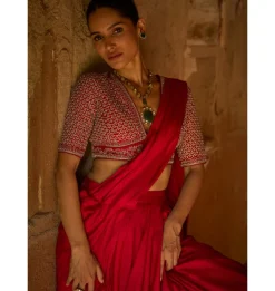 Fazia Pre-Draped Sari Set
