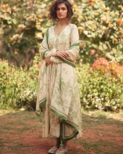 Fern Anarkali Set