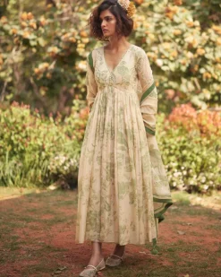 Fern Anarkali Set