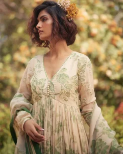 Fern Anarkali Set