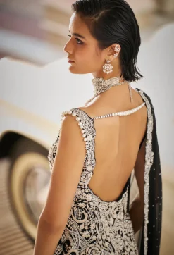 Fiori Black Pearl Sharara Set