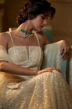 Fiori Ivory Pearl Sharara Set