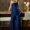 Fiori Navy Sequin Sharara Set