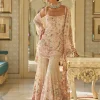 Fiori Nude Multi-Coloured Three-Dimensional Sharara Set