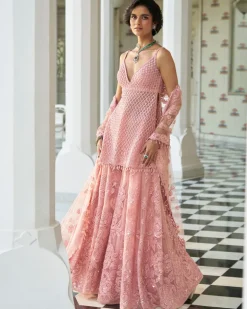 Fiori Pink Dori Sharara Set