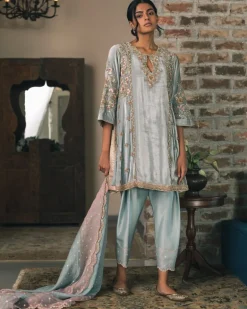 Five Kali Velvet Kurta Set