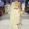 Fiza Strapless Anarkali With Sharara And Dupatta Set
