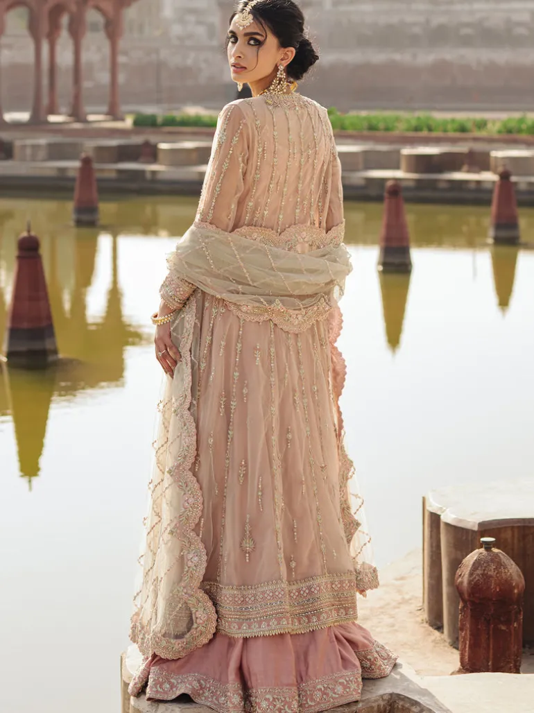 Floral Mughal Kalidar Lehenga Set
