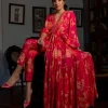 Flourishing Floral Jaal Kaftan Set