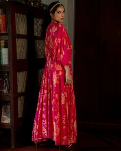 Flourishing Floral Jaal Kaftan Set