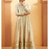 Foil-Embossed Anarkali Set