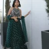 Forest Green Lila Lehenga