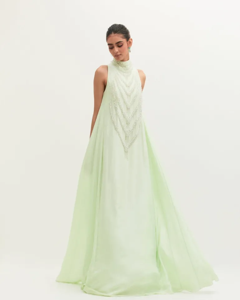 Fresh Mint Mala Gown