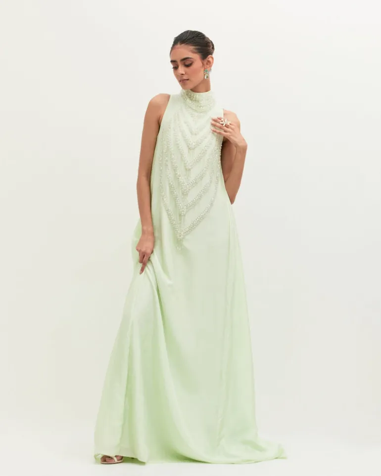 Fresh Mint Mala Gown