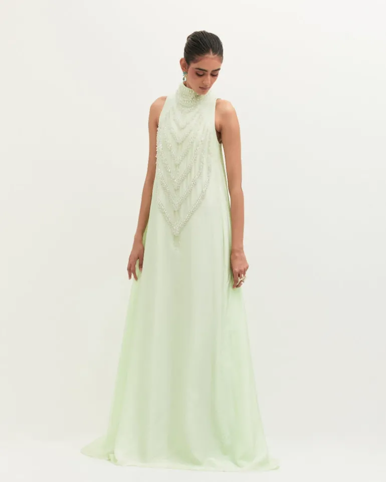 Fresh Mint Mala Gown