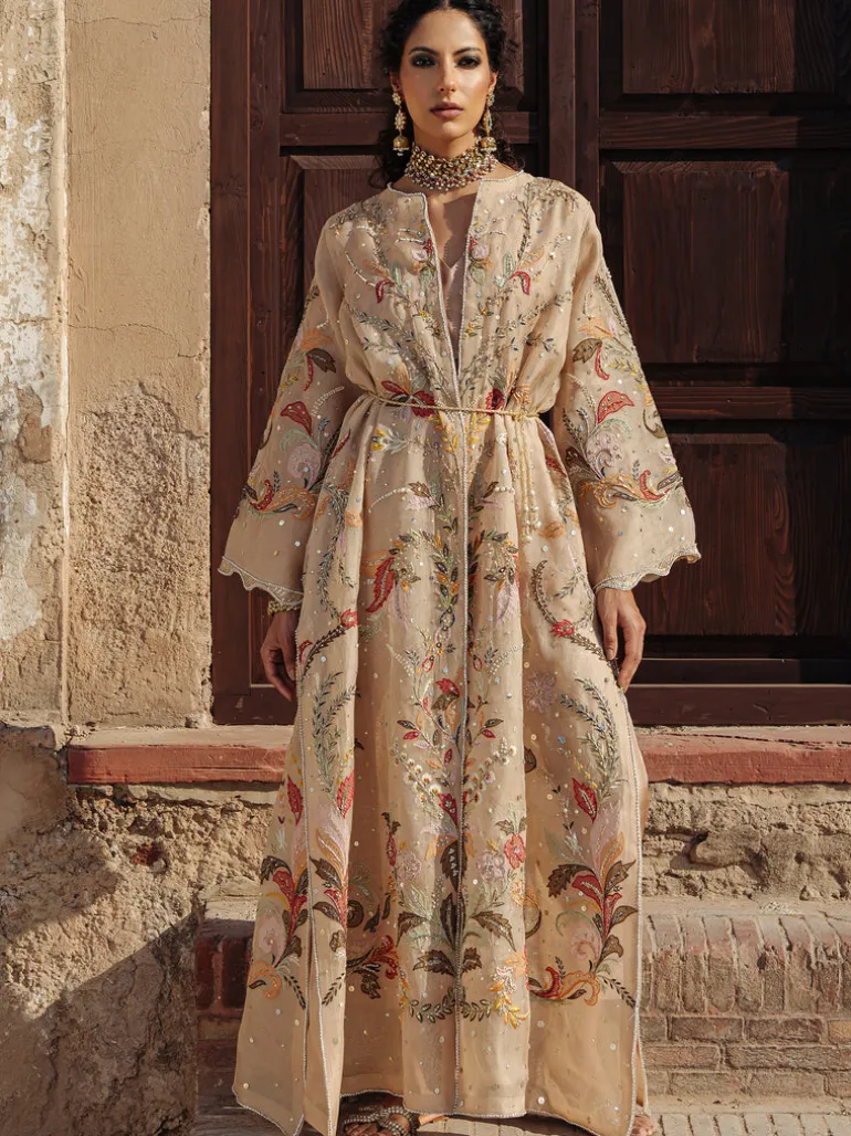 Front Open Sicily Choli With Culottes Set