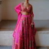 Fuchsia Embellished Lehenga Set