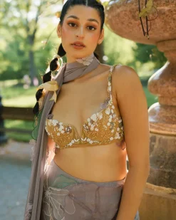 Garden Of Time Sari Set