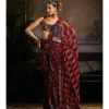 Garnet Glow Sari Set